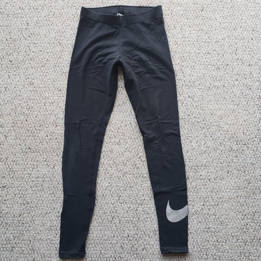 Nike black soft silk cotton leggings - Sz XS